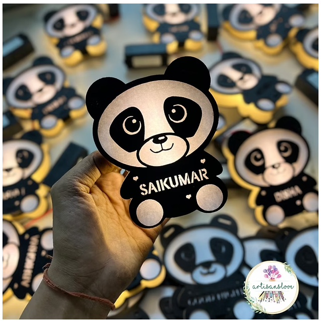 Panda Character Night Lamp 5 Inch