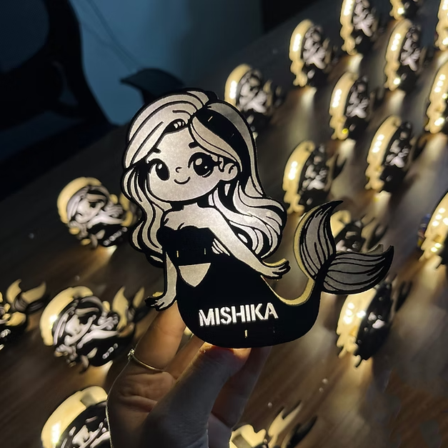 Mermaid Character Night Lamp 5 Inch