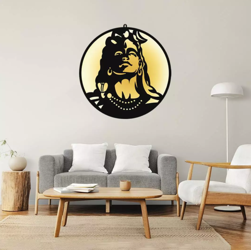 Adiyogi-ShivJi LED Wall Decor Light