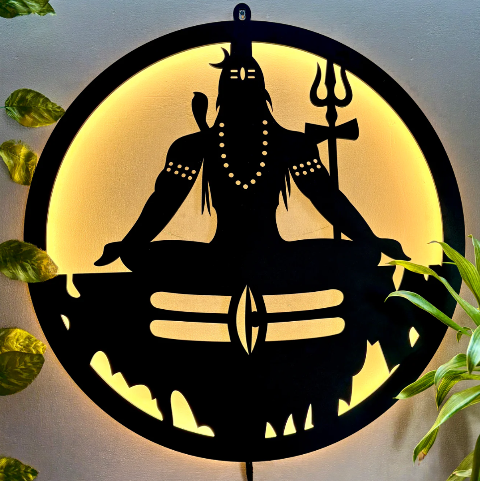 Mahadev-Shiv Ji LED Wall Decor Light
