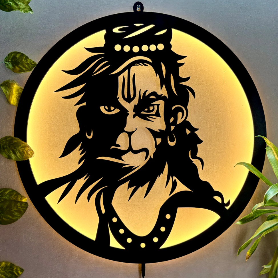 Bajrang Bali-Hanuman LED Wall Décor Light