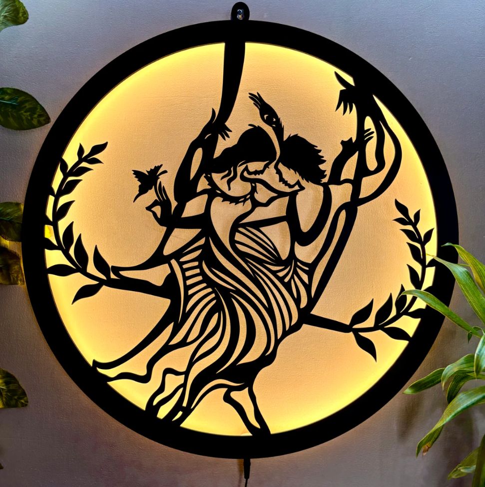 Radhe Krishna LED Wall Decor Light