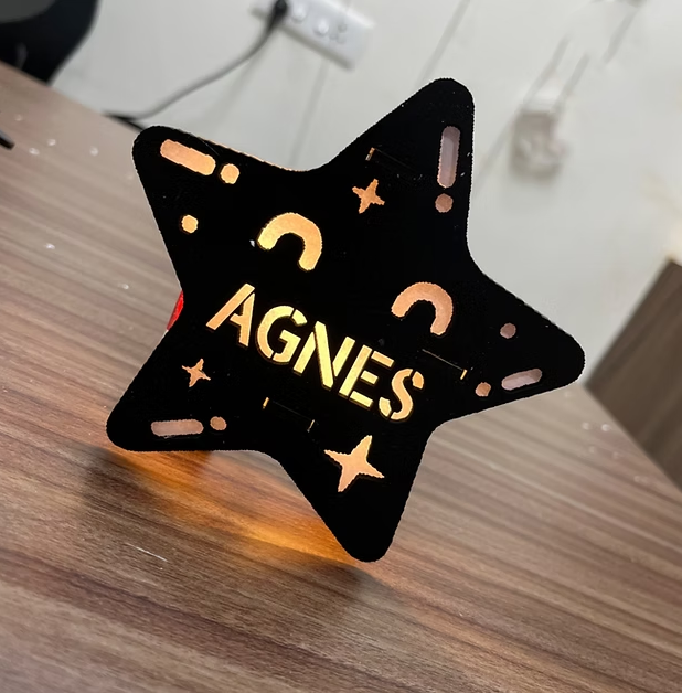 Star Character Night Lamp 5 Inch